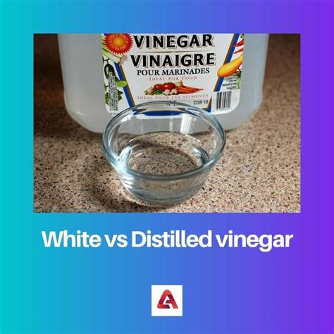 distilled white vinegar vs taste.